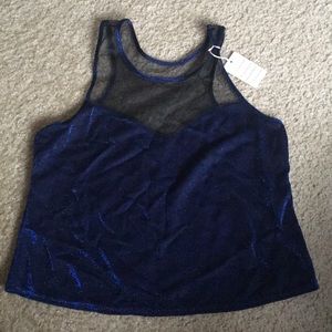 Vintage Petra fashions sheer lurex top